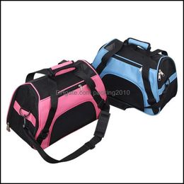 Car Seat Ers Pet Supplies Home & Gardenpet Carrier Bags Cat Travel Backpack Portable Single-Shoder Breathable Puppy Kitten Nylon Mesh Bag Do