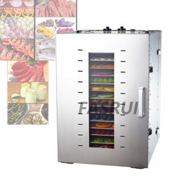 1000W 16 Trays Household Food Dehydrator machine Stainless Steel Snacks Fruit Dryer Maker For Vegetables Dried Fruit Meat Drying