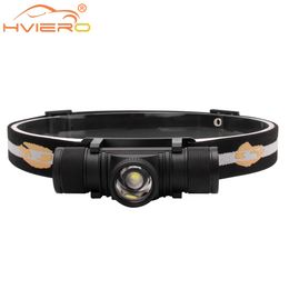 Zoomable LED Headlamp Flashlight USB lamp Rechargeable Headlight Portable Waterproof Camping Hunting Torch Light 18650