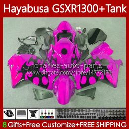 Hayabusa For SUZUKI GSXR 1300CC GSXR-1300 1300 CC 02 03 04 05 06 07 Body 74No.264 GSX-R1300 GSX R1300 96-07 GSXR1300 96 1996 1997 1998 1999 2000 2001 Fairings Pink flames
