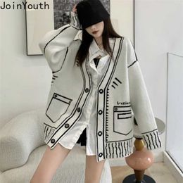 Joinyouth Fashion Sweater Oversize Harajuku Cardigan Fall Women Clothes Loose Korean Plus Size Coats Sueter Jacket Female 211011