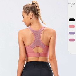 Women's Tank Tops Yoga underwear shockproof running adjustable buckle fitness bra breathable sports vest d14001