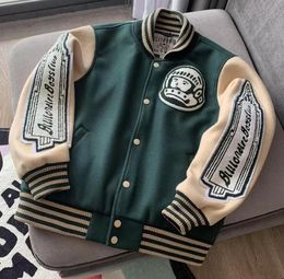 Varsity Giacca da baseball Uomo Abbigliamento Donna Bomber Cappotti Harajuku Racer Streetwear Moto Techwear Marca Parka Ritagliata 2021 Giacca da uomo