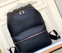 black flower good quality genuine leather backpack canvas backpacks man's bag Luxury men's high capacity business computer bag fashion schoolbag