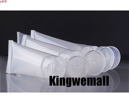 300Pcs/Lot Sample Tube, 15ml 30ML 50ml 100ml Plastic Tube Container,Empty Hand Cream Tubes, Clear Bright Smooth Containersgood qualty