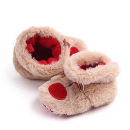 Winter Baby Girls Boys Keep Warm Shoes Muply Christmas Elk First Walkers Anti-slip Newborn Toddler Infant Girl Footwear Shoes G1023