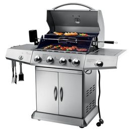 HIGH-END configuration and perfect appearance outdoor gas bbq grill four burner side