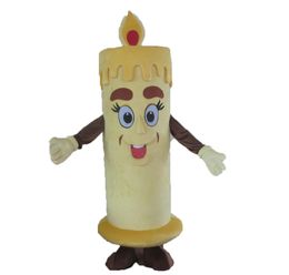 Professional Birthday Candle Mascot Costume Halloween Christmas Fancy Party Dress Cartoon Character Suit Carnival Unisex Adults Outfit
