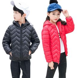 Coat Kids Boys Coats Clothes Autumn/winter Children Girls Cotton Outerwear Fashion Clothing Light Down Baby Jacket Warming