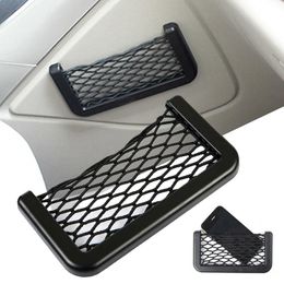 New Universal Car Seat Side Back Storage Net Bag String Bag Mesh Pocket Organiser Stick-on for wallet phone Net Bag Fast delivery