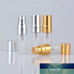 Packing Bottles 50pcs/lot 2ml Portable Glass Refillable Perfume Bottle With Aluminium Atomizer Empty Parfum Case For Traveler1 Factory price expert design Quality