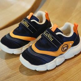 2021 Spring and Autumn Children Shoes Boys Soft Breathable Shoes Male Baby Baotou Anti-kick Children's Sneakers G1025