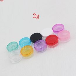 Empty Cream Jar Cosmetic Container,2g Plastic Small Sample Container,Empty Containers Cosmetic,Portable Travel Packaging Bottlegood qty