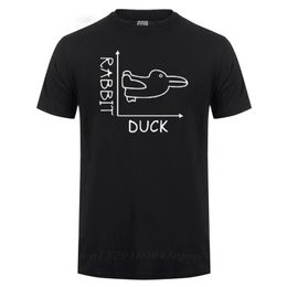 Brain Teaser Duck Rabbit Fun Math T Shirt Father's Day Present Birthday Gift For Men Him Daddy Father Adult T-Shirt 210707