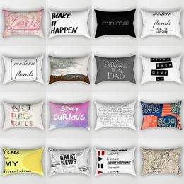 Pillow Case Classic Quotations You Are My Sunshine Great S English Letters Short Plush Rectangle Small Cases Size 50cm By 30cm