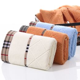 100 pure cotton super absorbent large towel 34*75cm thick soft bathroom towels comfortable DH8658