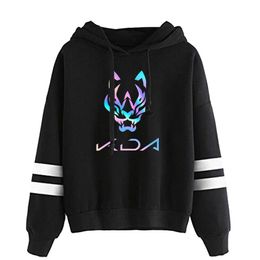 Game Song Kda The Baddest Parallel Bars Hoodie Sweatshirts Casual Spring Autumn Winter Letter Hooded Autumn Winter Clothes 210728