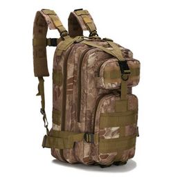 25L Tactical Backpack 3P Combat Army Outdoor Sports Bag Rucksack Women Men Camping Hiking Climbing Molle Bags Y0721