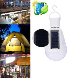 Portable 7W Solar LED Light Bulb Home Emergency Lantern Outdoor Camping Hiking Fishing