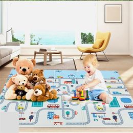 Foldable Baby Play Mat in the Nursery Xpe Puzzle Children's Carpet Thick Room Crawling Pad 196*148CM Soft Floor Developing Toys 210320