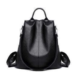 Stylish Pu Shoulder Bag Women's Shoulder Bag Multi-functional Personality Travel Backpack Summer Women's Bag Q0528