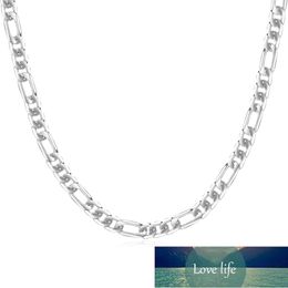 Men's 8MM 22'' 55cm Silver Necklace Fashion 925 Silver Jewellery Figaro Chain Necklace For Women Male AAA Quality Factory price expert design Quality Latest Style