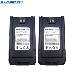 Walkie Talkie 2Pcs Baofeng Accessory UV-9R Plus 2800mAh DC 7.4V Battery For Waterproof UV 9R Portable CB Ham Two Way Radio