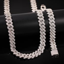 Iced Out Cuban Link Chain High Quality Mens Gold Silver Chains Fashion Hip Hop Jewellery Necklace