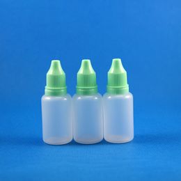 100 Pcs 20ML 2/3 OZ Plastic Dropper Bottles Sofe PE Container With Tamper Proof Thief Evidence Caps & Seperatable Nozzle Top Tips For Liquid Oil Juice Eyd Drop 20 mL