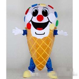 Halloween Colorful Ice Cream Mascot Costume High Quality customize Cartoon Anime theme character Adult Size Christmas Birthday Party Fancy Outfit