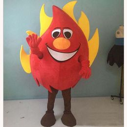 Performance Big Fire Mascot Costume Halloween Christmas Fancy Party Dress Summer Cartoon Character Suit Carnival Unisex Adults Outfit