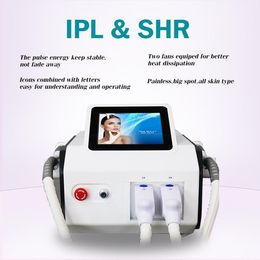 2021 Wholesale 2 in 1 Poratble IPL SR HR Painless Fast Hair Removal Machine for Skin Rejuvenation Beauty Salon Use