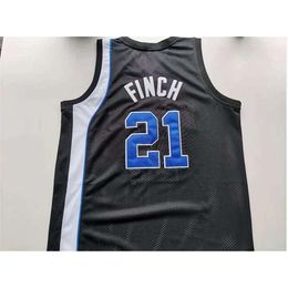 001rare Basketball Jersey Men Youth women Vintage tigers Larry Finch Black Size S-5XL custom any name or number