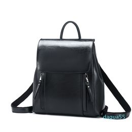 new fashion shoulder bags large capacity travel bags Genuine Leather Two cowhides schoolbag