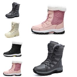 Damen-Schneestiefel, modische Winterstiefel, klassische Minis, knöchelkurze Damen- und Mädchen-Damenstiefeletten, dreifach schwarz, kastanienbraun, marineblau, für den Außenbereich und den Innenbereich