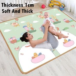 Thicken 1cm XPE Play Toys for Children's Rug Playmat Developing Room Crawling Pad Folding Mat Baby Carpet 210320