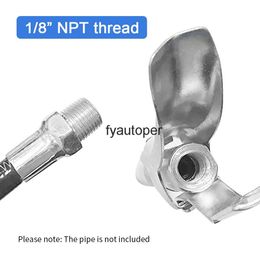 Grease Coupler Quick Release Lock Clamp NPTI/8 10000PSI High Pressure Nipple Self-Locking Two Press Gun