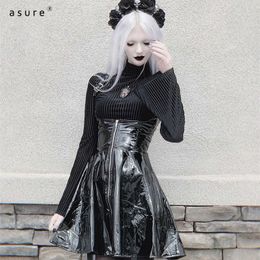 Traf Summer Sexy Dress Women Y2k Gothic Clothing Vintage Harajuku Girls Party Dresses Punk Vestidos Toppies 9 210712
