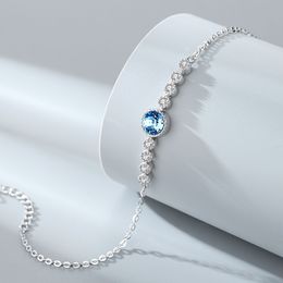 2021 925 Heart of the Sea Sterling Silver Brand Jewellery For Women Chain Clover Bracelet Praty Wedding Bracelets BS4745