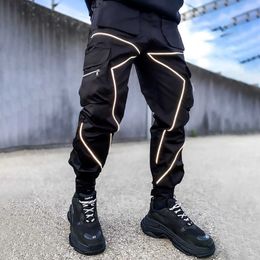 Casual Pants Men New Casual Pocket Overalls Loose Straight Leg Outdoor Running Trousers Pant Men Loose Fit Trousers Y0927