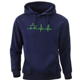 Electrocardiogram Tea Cup Sweatshirt Mens Harajuku Streetwear Crewneck Hoodies 2020 Men Brand Tops New Round Collar Pullovers H1227