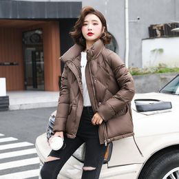 Women's Down & Parkas Fdfklak Korean Fashion Loose Thick Warm Zipper Jacket Women Short Casual Stand-Up Collar Female Coat Winter Doudoune F