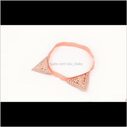 Direct Selling Real Mix Colour Zl Lace Korean Style Cute Ears Head Band Baby Girls Headdress Soft Knot Hair Accessories Med-0001 Vl4Pz Rselr