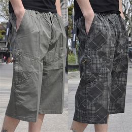 Men's Shorts Army Green Cargo Shorts Men Cotton Summer Casual Shorts Bermudas Tactical Short Pants Plus Size 7XL 8XL 9XL 10XL X0628