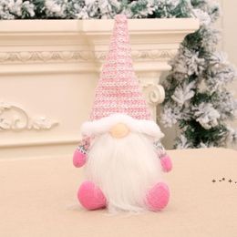 Home Xmas Decor Christmas Faceless Old Man Sitting Deep Forest Dwarf Doll Boys and Girls Gift Dolls LLA10538