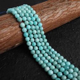 AA Natural Stone Blue ite Round Loose Beads 6MM 8MM 10MM For Jewellery Making Diy Bracelet Necklace 15INCHE