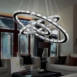 LED lustre Chandeliers Crystal Lighting Fixture for living room hotel Lustre remote control Hanging lamp bedroom decoration