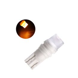 50Pcs Yellow Auto T10 W5W 5730 Highbright Ceramics LED Bulbs For 194 168 Car Clearance Lamps License Plate Reading Lights 12V