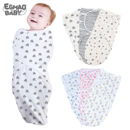 Baby Swaddle Blanket, Swaddle Wrap for Infant, Adjustable born Swaddle, Organic Cotton Baby Swaddle for 0-6 Month 211029