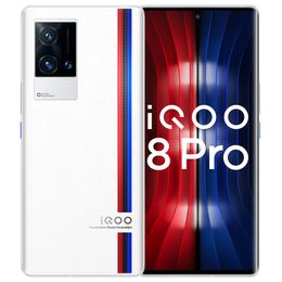 Original Vivo IQOO 8 Pro 5G Mobile Phone 12GB RAM 256GB 512GB ROM Snapdragon 888 Plus 50.0MP AR AF OTG NFC Android 6.78" Full Screen Fingerprint ID Face Wake Smart Cell Phone